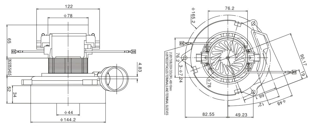 XWFS95 Brushed Vacuum Cleaner Motor
